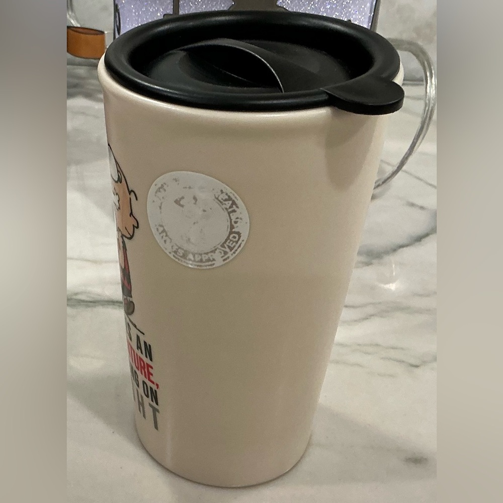 Charlie Brown & Snoopy Hallmark Travel Mug NWOT - Picture 3 of 8